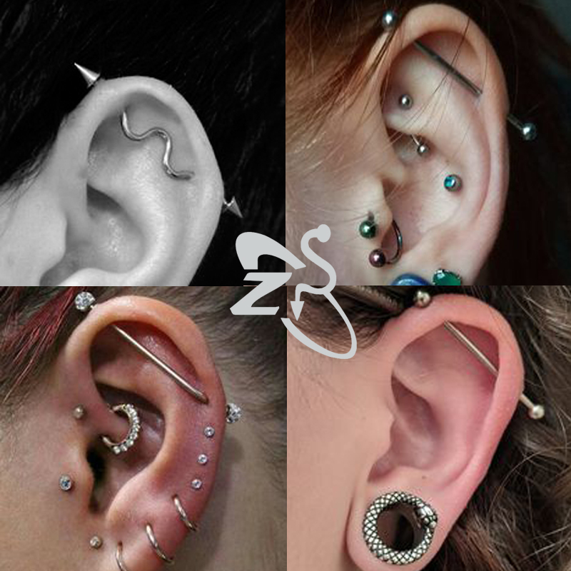 ZS 1PC เหล็กผ่าตัดค้างคาวอุตสา - Body Jewelry Surgical Steel บทวิจารณ์และราคา