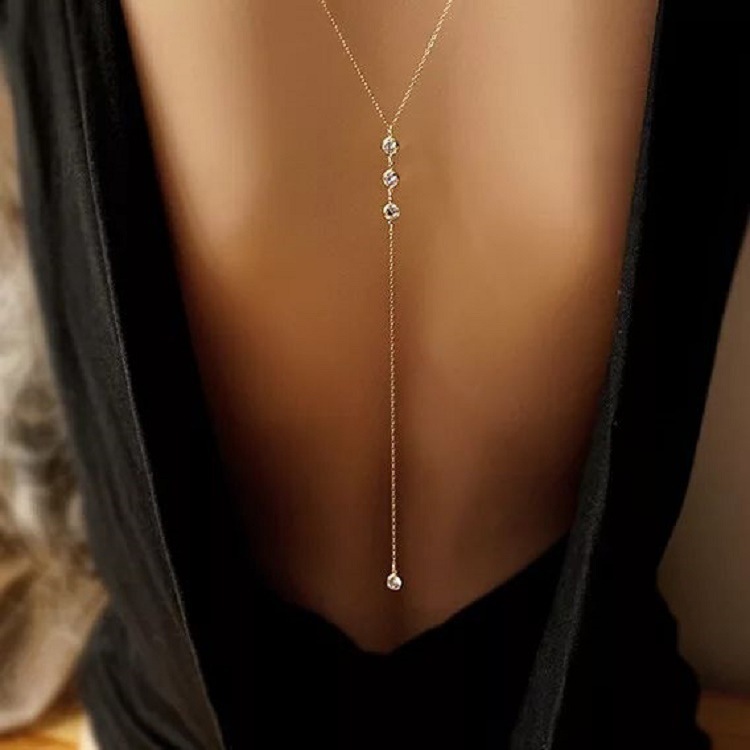 สร้อยคอประดับเพชรเทียมแบบเซ็กซ - Body Jewelry Necklace บทวิจารณ์และราคา