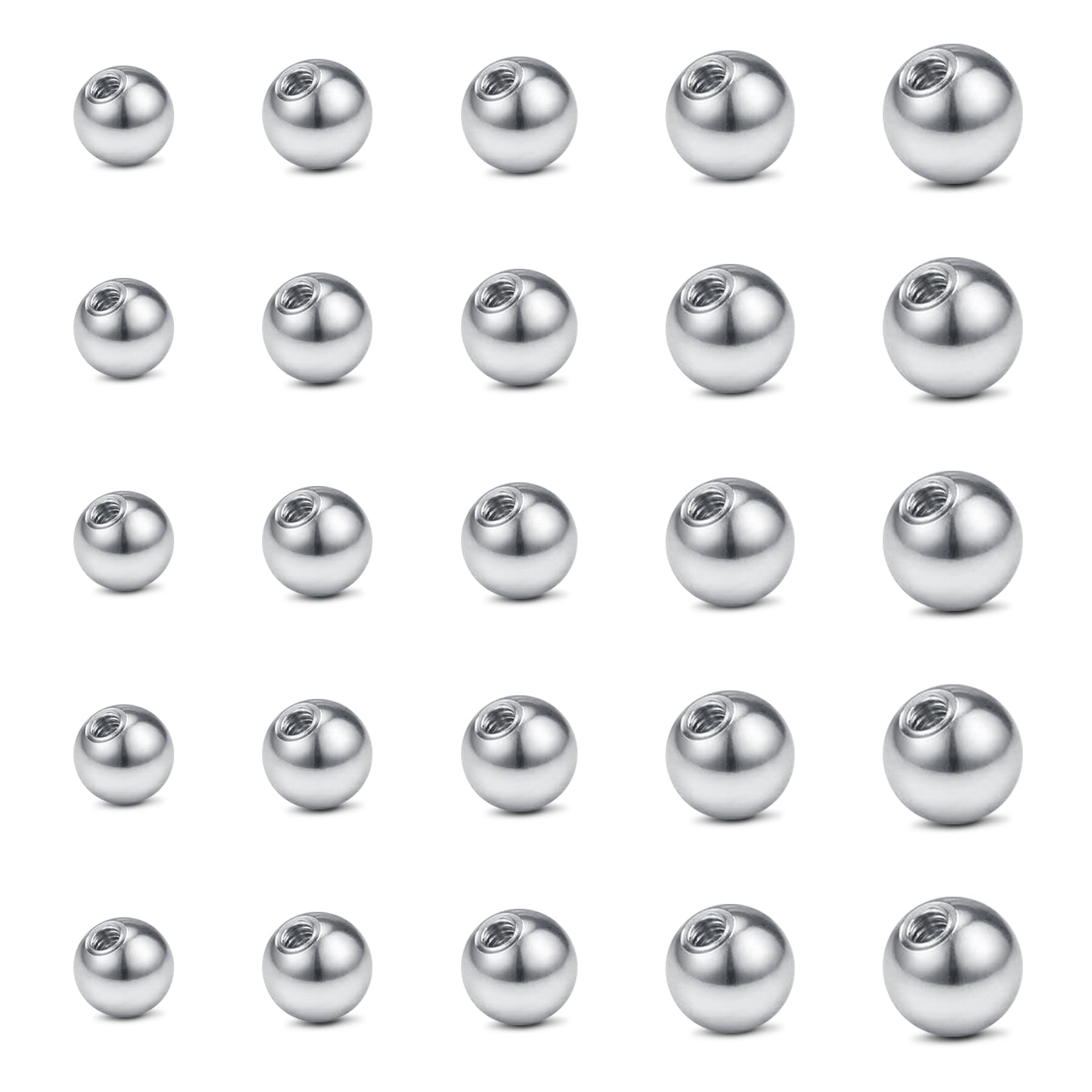 14G 3mm 4mm 5mm 6mm 8mm ด้านนอ - Body Jewelry Replacement Ball บทวิจารณ์และราคา
