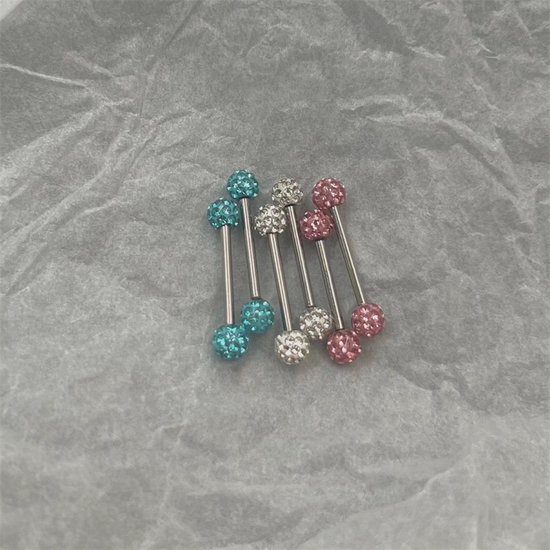 จิวเจาะลิ้นไทเทเนียมสตีล ประดั - Body Jewelry Replacement Ball บทวิจารณ์และราคา