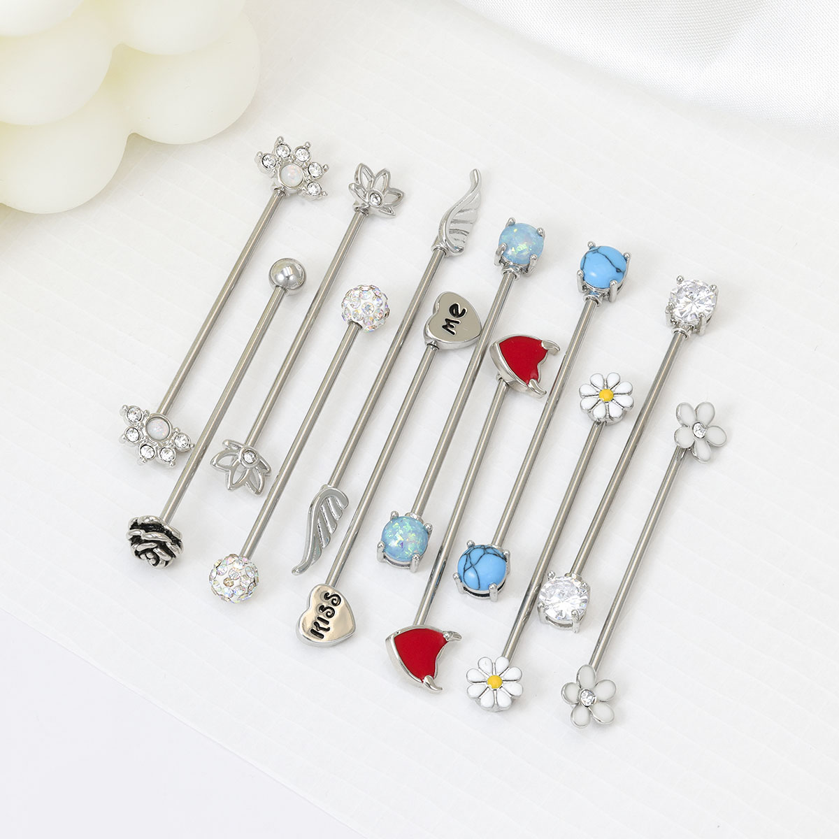 ลูกธนูอุตสาหกรรมหัวใจ16ก. เครื - Body Jewelry Surgical Steel บทวิจารณ์และราคา